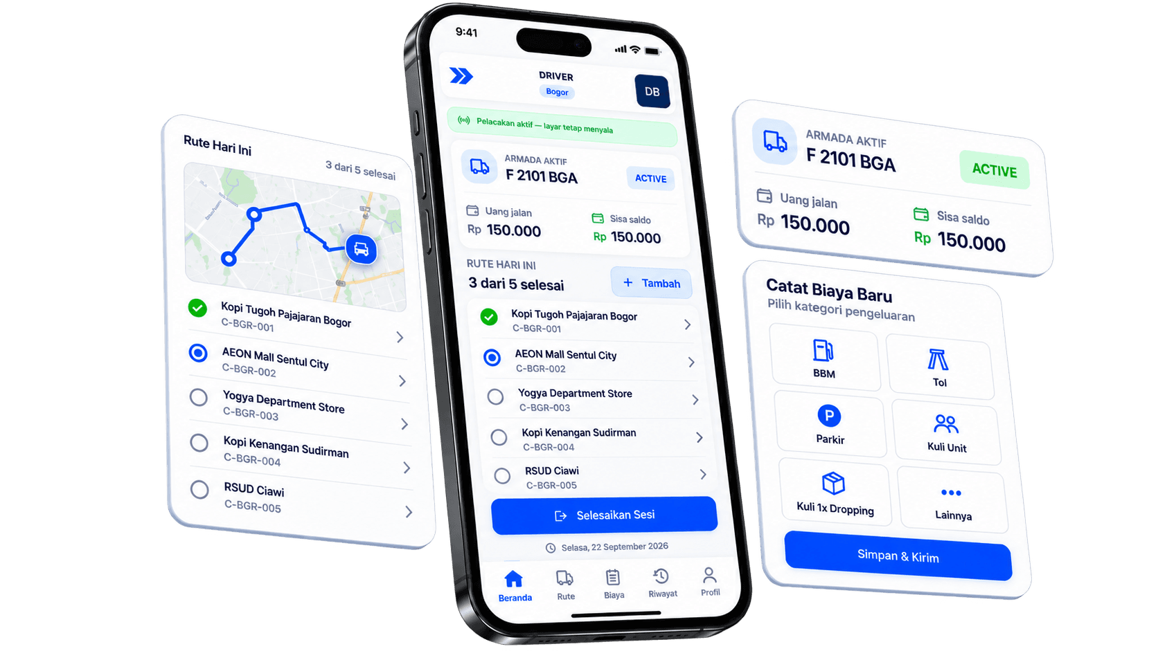 Driver App Mockup